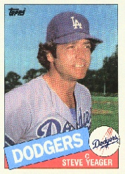 1985 Topps Baseball Cards      148     Steve Yeager